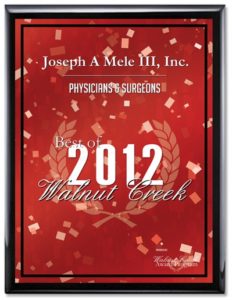 Best of Walnut Creek Award - Plastic Surgeon Joseph Mele, MD