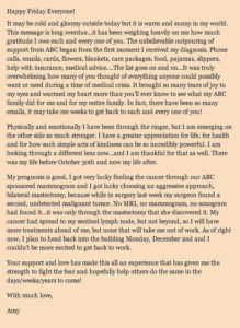 Amy Robach's Letter to her Extended Family.