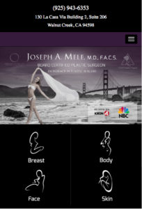 DrMele.com's mobile friendly version has bigger icons and larger text.
