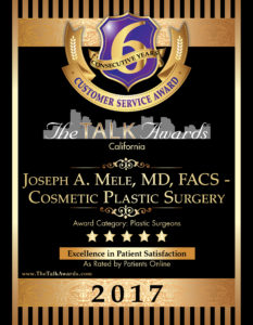 For six years in a row. your San Francisco Bay Area, patient-rated, five-star, Cosmetic Plastic Surgeon.