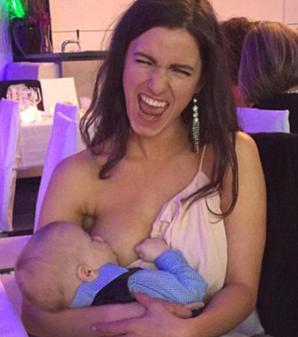 Breast feeding is good for babies nutritionally and emotionally. Above is Naomi Jael, from Germany. She caused a viral sensation this week with this snap of her breast feeding her 10-month-old son at a wedding reception, though comments centered more around her public display than the virtues of breast feeding.