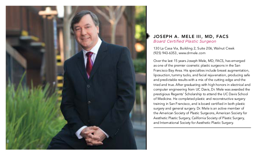 Dr. Mele's profile is featured in this month's Diablo Magazine Best of the East Bay edition