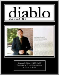 Dr. Mele Featured in Diablo Magazine