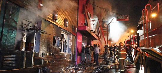 Kiss nightclub fire in Santa Maria, Brazil.
