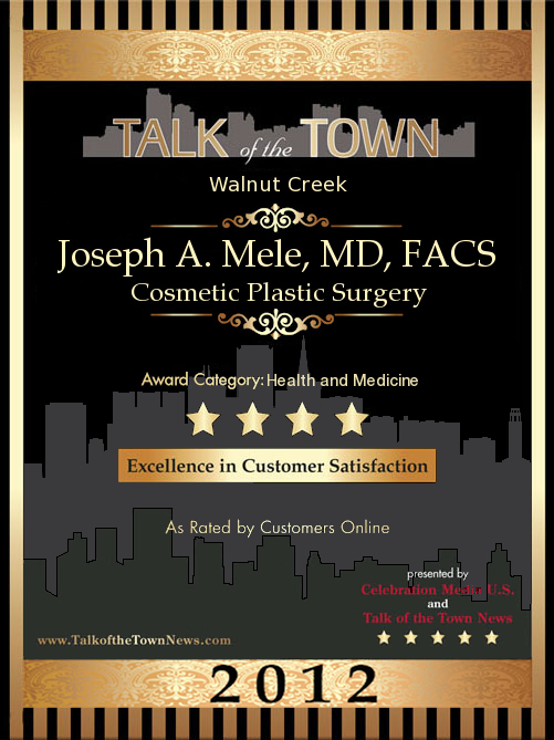 Cosmetic Plastic Surgeon, Dr. Joseph Mele, 2012 Talk of the Town Honoree