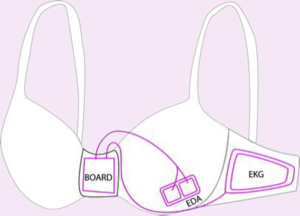 Mockup of Microsoft's Smart Bra