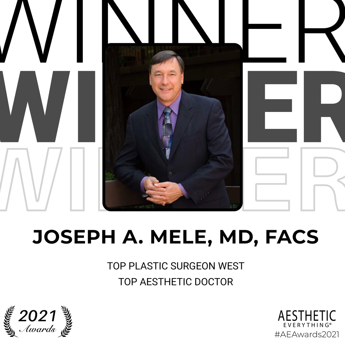 Top Plastic Surgeon West & Top Aesthetic Doctor Award - Dr. Mele