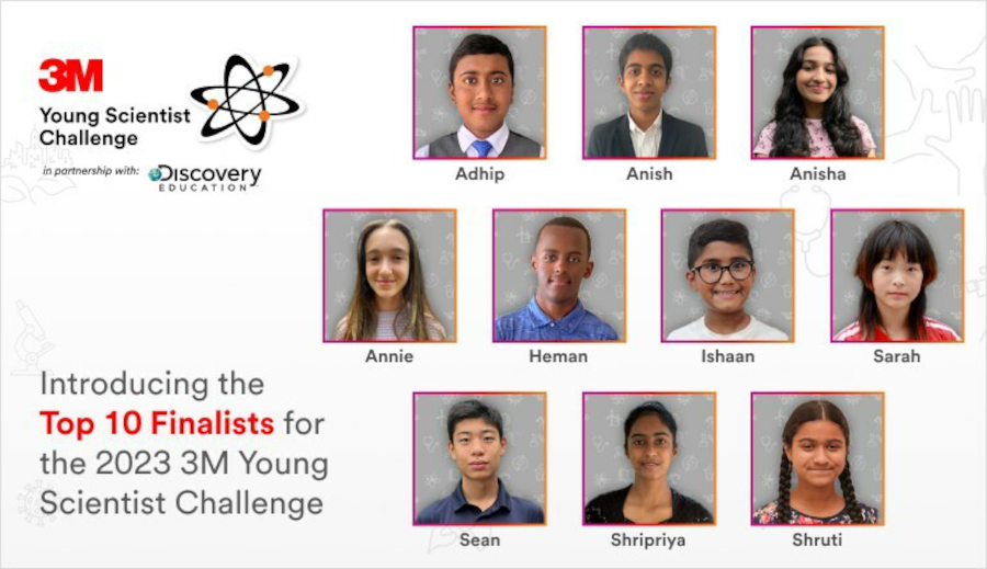 Top 10 Finalist - 3M Young Scientist Challenge